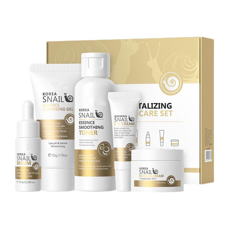 Snail Cream Gel - Kit perawatan kulit kolagen siput, 5