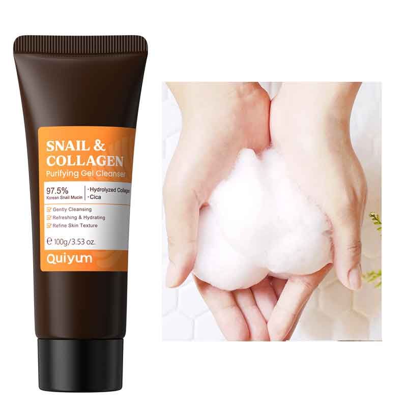 Snail Cream Gel - Pembersih Wajah Kolagen Siput, Membersihkan Kotoran