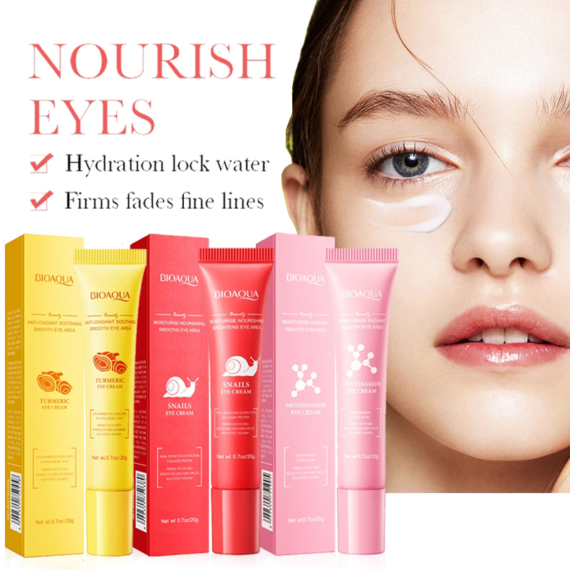 Snail Cream Gel - 1/3 Buah BIOAQUA Krim Mata Siput