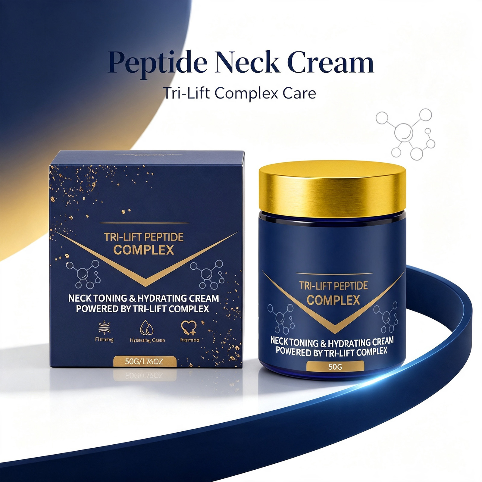 Peptide Neck Cream - Krim Pengencang Leher Tri Lift Peptide,