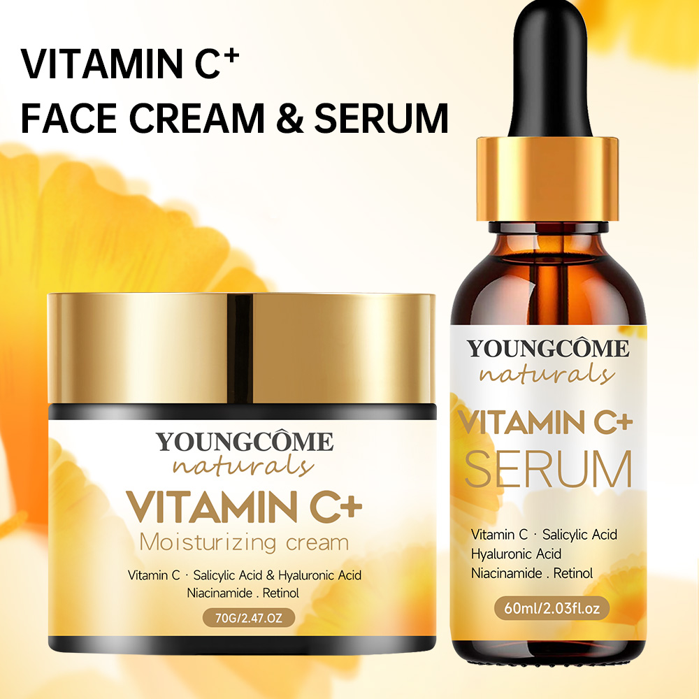 Skincare Glad2Glow - Krim Wajah Vitamin C & Set