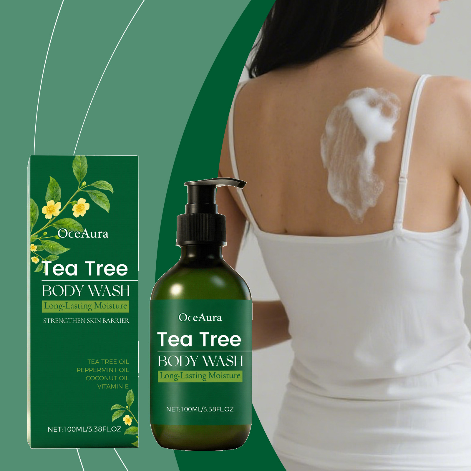 Aha Bha Exfoliant - Sabun Mandi Tea Tree Refreshing Membersihkan