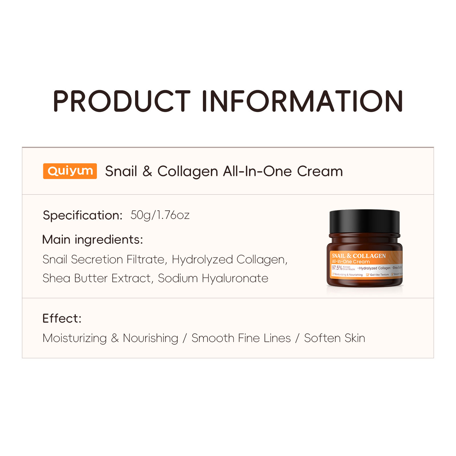 LAIKOU Gel Krim Wajah kolagen  - Snail Cream Gel ulasan dan harga