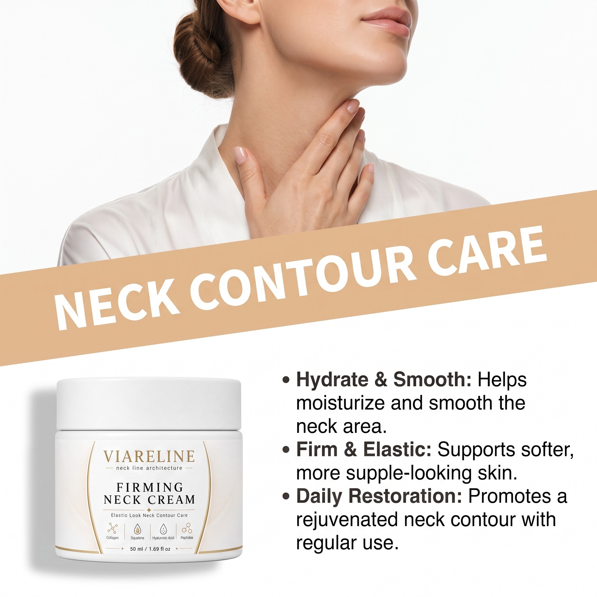 Krim Pengencang Leher Multi-Pe - Peptide Neck Cream ulasan dan harga