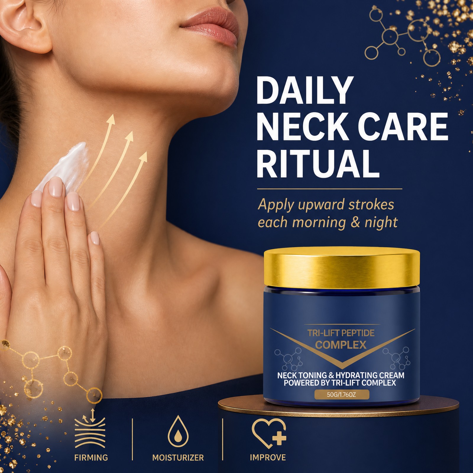 Krim Pengencang Leher Tri Lift - Peptide Neck Cream ulasan dan harga