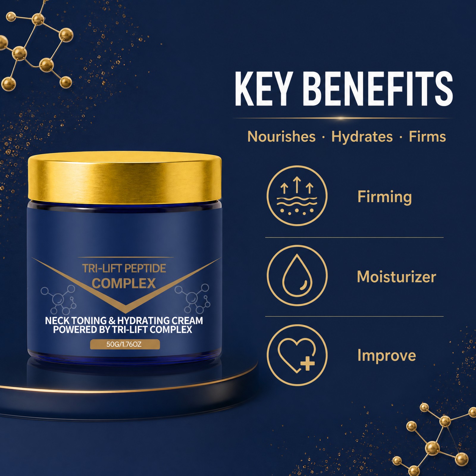 Krim Pengencang Leher Tri Lift - Peptide Neck Cream ulasan dan harga