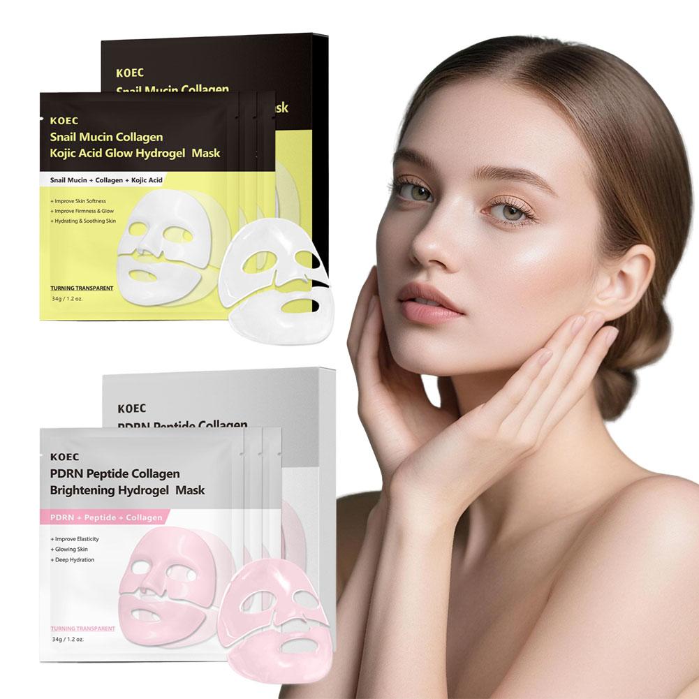 4/8 Buah Masker Wajah Kolagen  - Snail Cream Gel ulasan dan harga