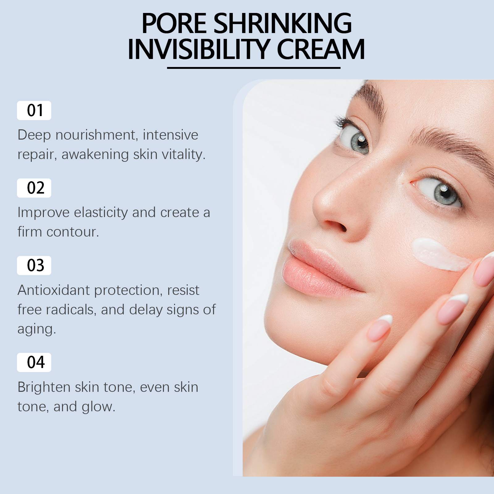 Krim Wajah Pengecil Pori-pori  - Snail Cream Gel ulasan dan harga
