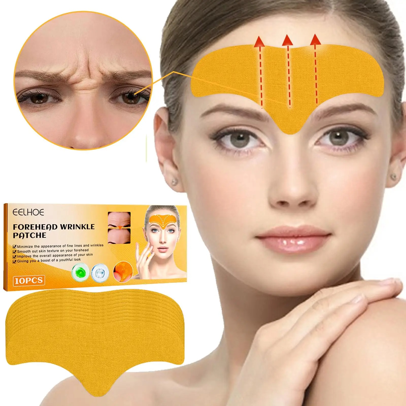 Tempelan kerut dahi 10 buah/bo - Skincare Glad2Glow ulasan dan harga