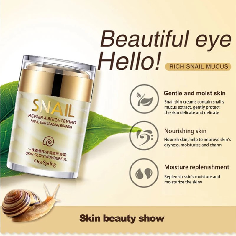Krim siput pemutih Anti Penuaa - Snail Cream Gel ulasan dan harga