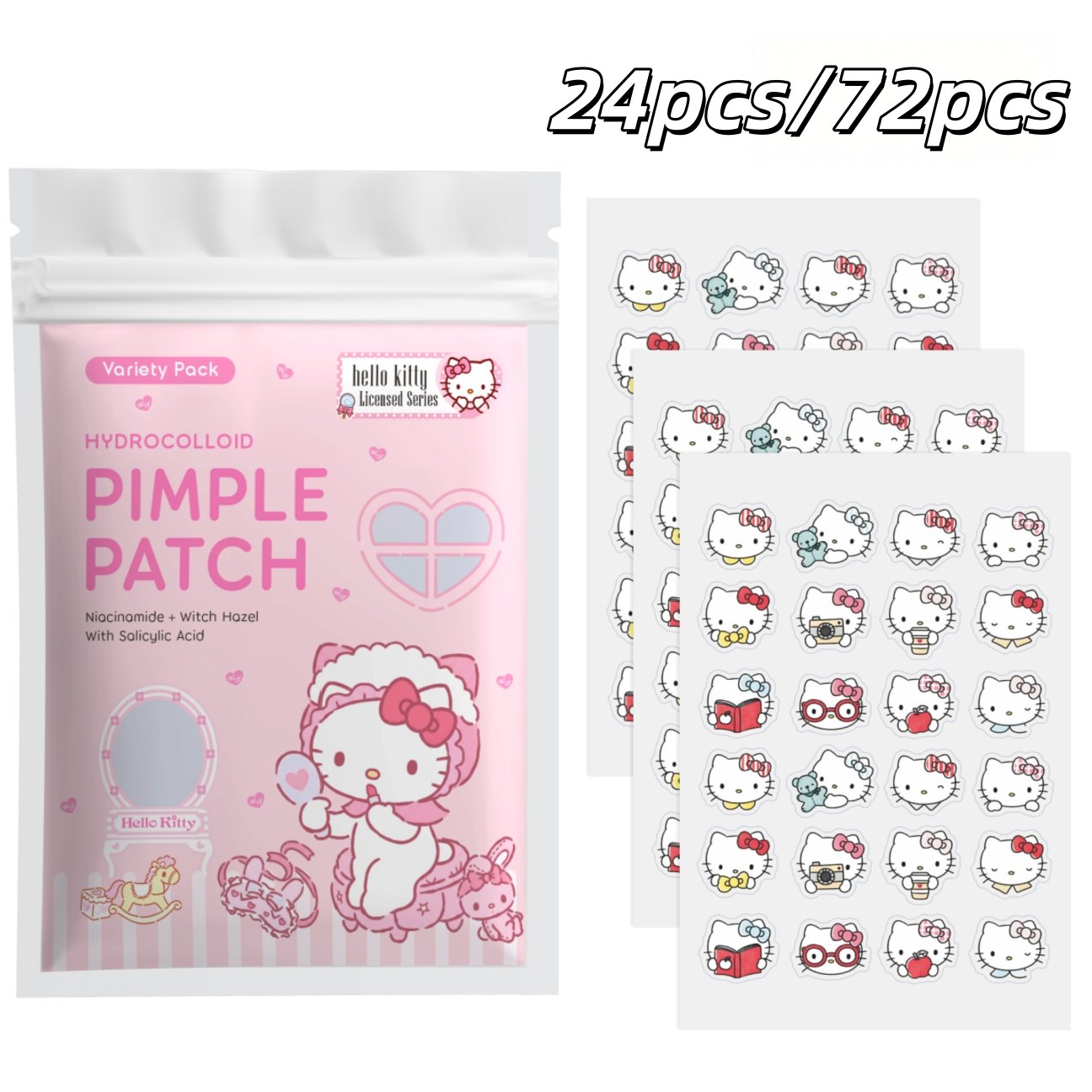 24/72pcs Hello Kitty Hydrocoll - Skincare The Originote ulasan dan harga