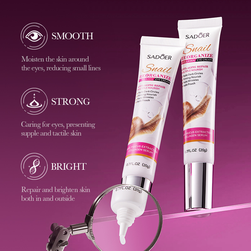 SAODER krim mata kolagen siput - Snail Cream Gel ulasan dan harga