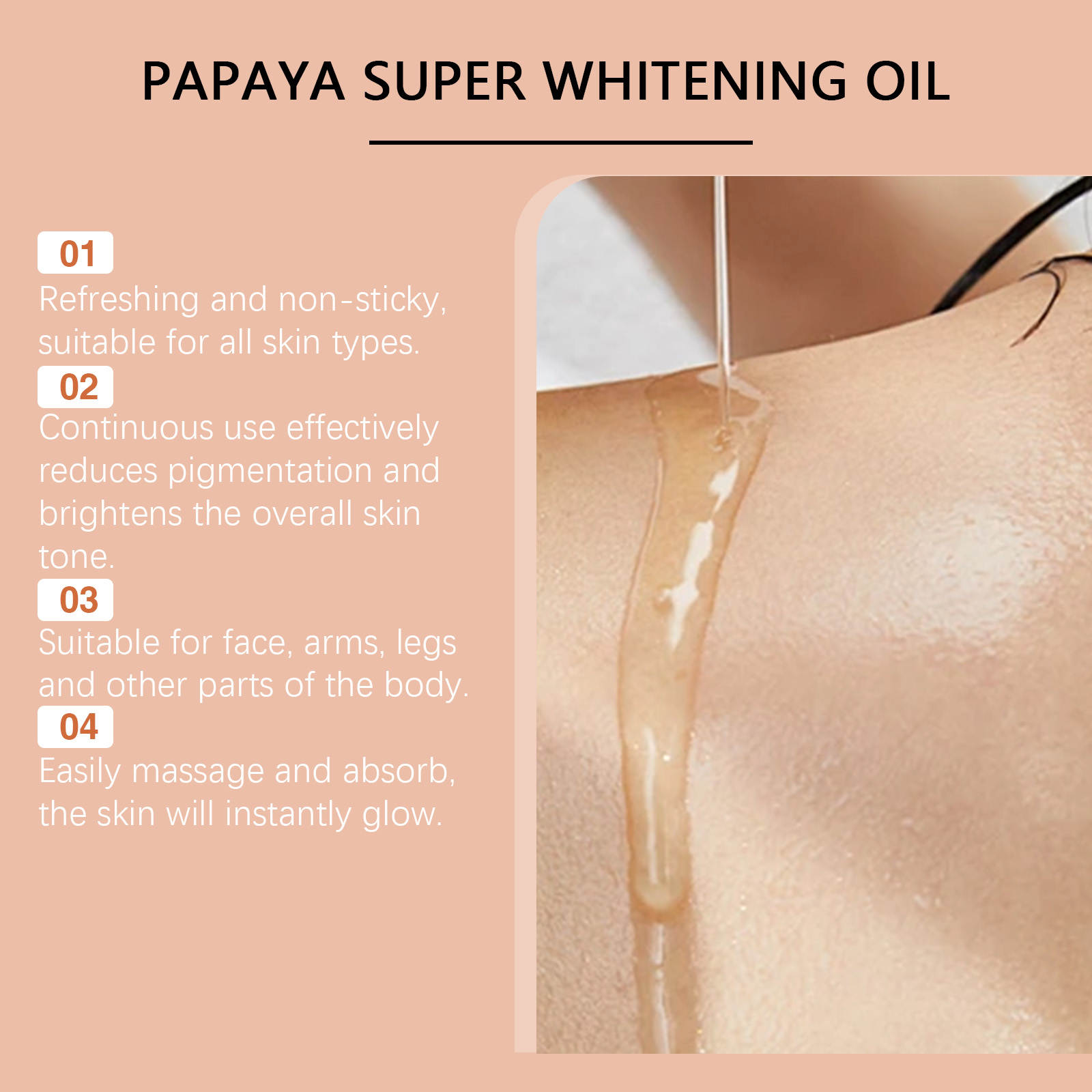 Minyak Tubuh Pemutih Pepaya Be - Aha Bha Exfoliant ulasan dan harga